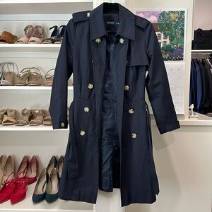 Lauren Ralph Lauren navy trench coat